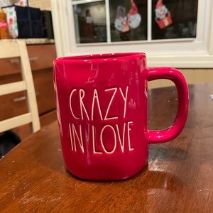 Rae Dunn red crazy in love mug
